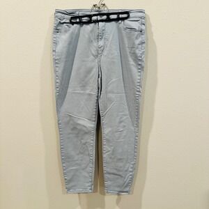 Buffalo‎ David Bitton Havana High Rise Soft Stretch Ankle Jeans Light Blue 14/34